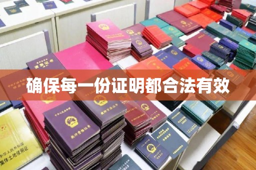 赵县确保每一份证明都合法有效