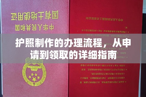赵县护照制作的办理流程，从申请到领取的详细指南