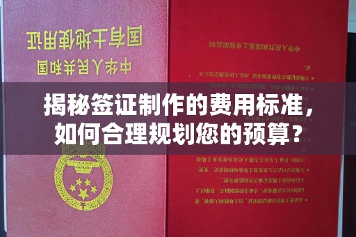 赵县揭秘签证制作的费用标准，如何合理规划您的预算？