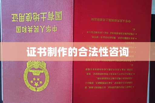 赵县证书制作的合法性咨询