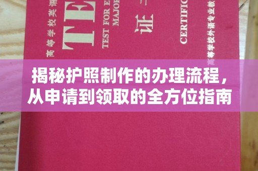 赵县揭秘护照制作的办理流程，从申请到领取的全方位指南