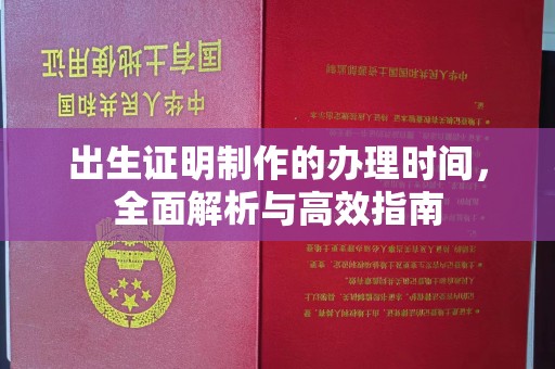 赵县出生证明制作的办理时间，全面解析与高效指南