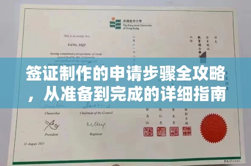 赵县签证制作的申请步骤全攻略，从准备到完成的详细指南