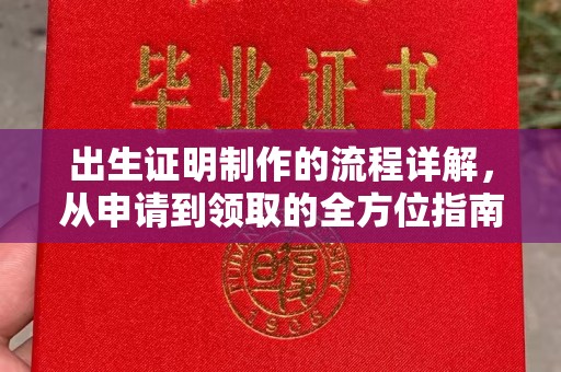 赵县出生证明制作的流程详解，从申请到领取的全方位指南
